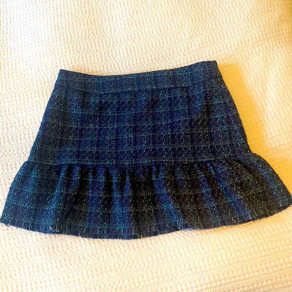Tweed Mini Skirt - Sail to Sable